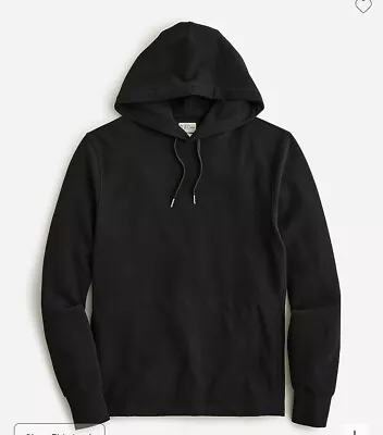 J Crew Black Seaboard Soft Knit Hoodie Size M • $30