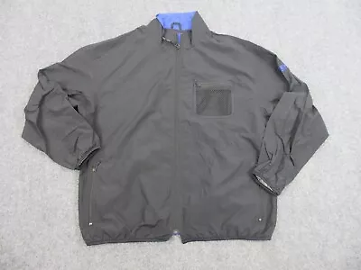 Eddie Bauer Jacket Mens Extra Large Black Outdoors Full Zip Lightweight Coat • $34.85