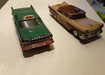 Rare Vintage What's New Plastic Mexican Toy Ford Plymouth Tin Plastic Car • $214.92