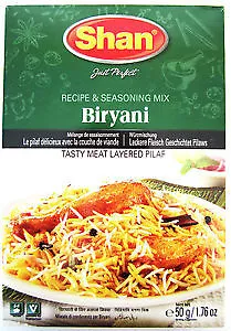 Shan Masala Curry Mixes Spices Seasoning Biryani BBQ Kebab Large Variety • £2.99