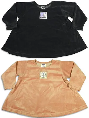 Mulberribush Toddler Girls Long Sleeve Velour Swing Shirt Top • $6