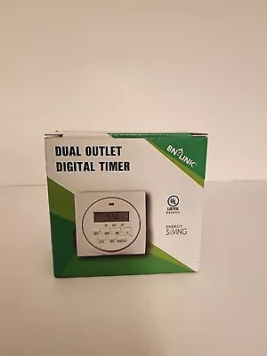 BN-LINK 7 Day Heavy Duty Digital Programmable Timer - Dual Outlet • $10.75