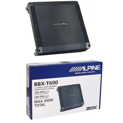 1 ALPINE BBX-T600 BBXT600 2 Channel Amplifier Class AB 300 WATT MAX CAR • £113.84