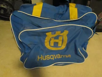 Vintage Husqvarna Motocross Dirt Bike Gear Bag Husky Used Large Rare • $44.09