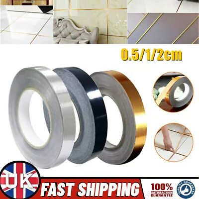 50m Mildewproof Ceramic Tile Gap Tape Wall Stickers Corner Edges Self Adhesive • £11.29