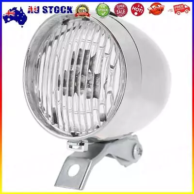 Vintage Bicycle 3LED Front Light Headlight Safety Warning Light (Silver) * • $11.69