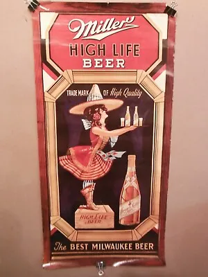 Miller High Life  The Best Milwaukee Beer  34 X 16 3/4 Poster~#19 • $20