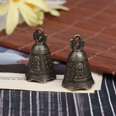 10pcs Alloy Antique Bell Parts Shui Feng Bell Practical Pray Guanyin Bell • $15.44