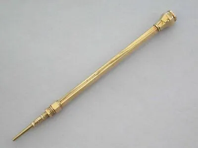 Victorian Gold Sliding Propelling Pencil - Carnelian Seal. S Mordan & Co C1890 • $404.14