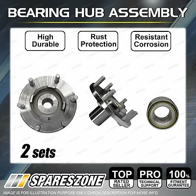 2 X Front Wheel Bearing Hub Assembly For Mazda B2500 Bravo BT50 B3000 DX UN • $244.95