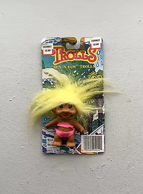 Toys N' Things | Trolls 'Sun N' Fun' Mini Doll W/ Yellow Hair • $8.99