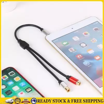 3.5mm 1/8 Inch TRS Stereo Male To Dual RCA Female Audio Adapter Y Splitter Cable • $12.53