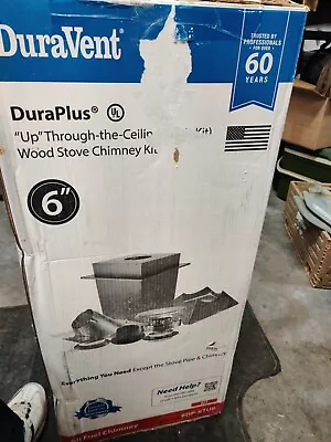 DuraVent 6DP-KTUP 6 Inch Wall Chimney Pipe KIT OPEN BOX • $199.99