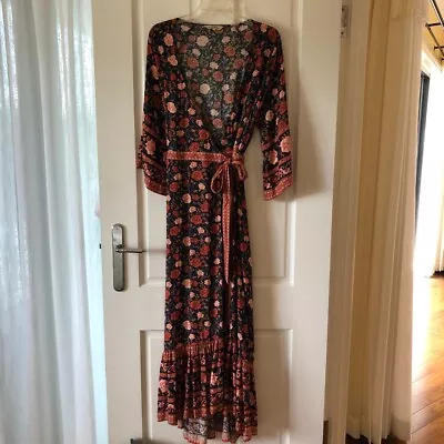 $165 • Buy Arnhem Dress 10AU 6US Bella Rose Midnight Wrapdress/Gown