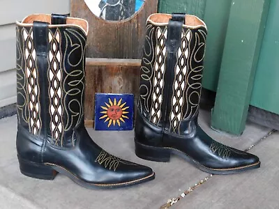 Vintage 50s Texas PeeWee Deadstock Cowboy Boots Size 9 D Made In USA RARE! • $249.99