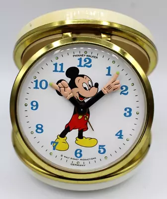 Phinney-Walker Disney Mickey Mouse Clock Alarm Travel Pocket Clock • $134.96