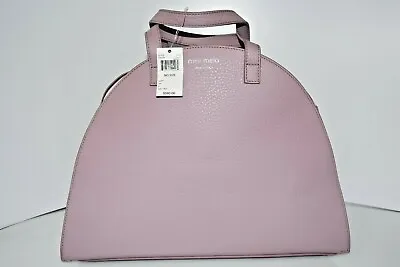Meli Melo Mauve Calfskin Leather Giada Tote Bag Satchel Purse 0585 • $149.99