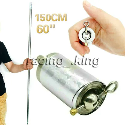 Portable 150CM/60  Martial Arts Magic Pocket Metal Silver Telescopic Rod Staff  • $12.99