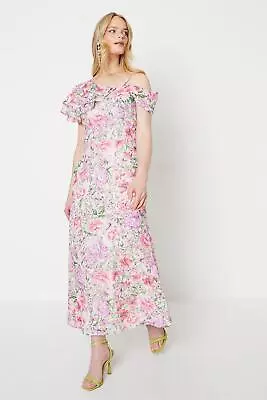 OASIS Occasion Floral Bias Jacquard Maxi Dress • £59.25