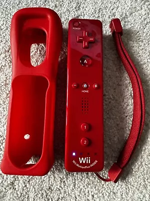 Genuine Nintendo Wii Remote Red Motion Plus • $40