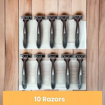 Vaylor Disposable Razors For Men 3 Blade 10-Pack Smooth Shave Sensitive Skin • $10.98