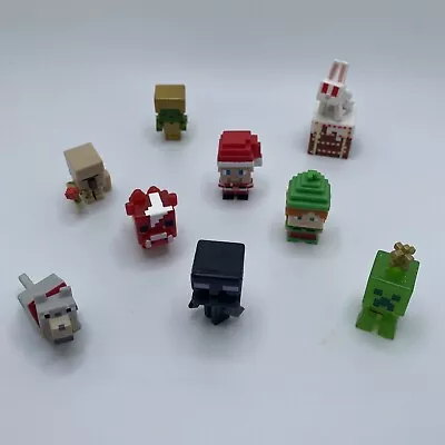 Minecraft Christmas Advent Calendar 10 Piece Lot- Mini Figures Critters - EUC • $38.21