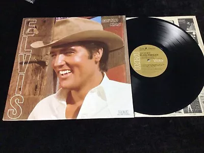 Elvis Presley Lp Aal1-3917 Guitar Man  Black Vinyl Tan Label Canada Nm Or Better • $9.95