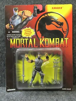 Mortal Kombat Smoke Hasbro 1994 Carded Figure • $124.99