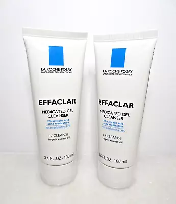 (2 PACK) La Roche Posay EFFACLAR Medicated Gel Cleanser 3.4 Oz SEALED EXP 1/2026 • $19.98