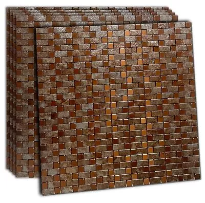 5-Sheet Peel And Stick Backsplash Tiles Self-Adhesive Aluminum Mosaic Sticke... • $64.94