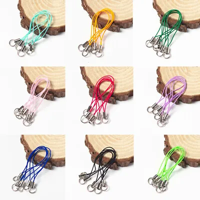 £1.91 • Buy 10PCS Mobile Phone Cord Mobile Charm Lanyard Strap Thread Buckle Lobster Clasps
