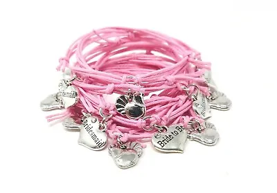 £1.50 • Buy Pink Hen Party Bracelet Bride  Bracelet Friendship Charm Hen Night Party Gift