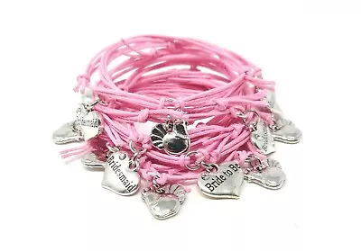 £1.50 • Buy Pink Hen Party Bracelet Bride  Bracelet Friendship Charm Hen Night Party Gift