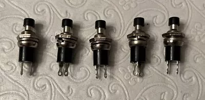 (5) SPST Panel Mount Miniature Momentary Push-button Switch NO OFF-ON  NEW • $4