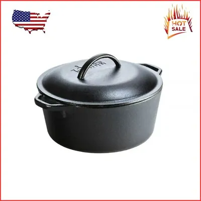 Lodge 5qt Cast Iron Dutch Oven For Family And Group Meals • $44.59