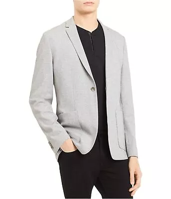 Calvin Klein Mens Pique One Button Blazer Jacket Grey X-Large • $107.65