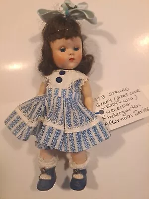 1953 Strung Ginny Doll  Donna  Kindergarten Afternoon Series Excellent Condition • $389.88