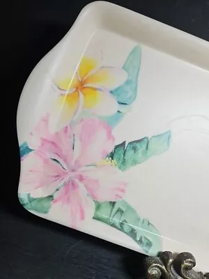 Tommy Bahama Melamine Tray Floral • $22.99