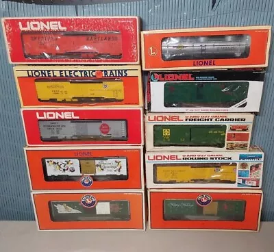 Mixed Lot Of 10 Lionel Trains O Scale Freight Cars (mixed Roadnames) #9 • $61