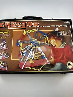 Erector Set Motorized Ferris Wheel #8258 With Case For Parts Only *Read* • $9.99