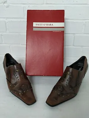 Sally O'Hara Shoes Size 38 / UK5  Brown Leather • £6.99