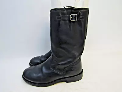 Harley Davidson Mens Sz 10 M Black Leather Motorcycle Riding Boots • $60.79