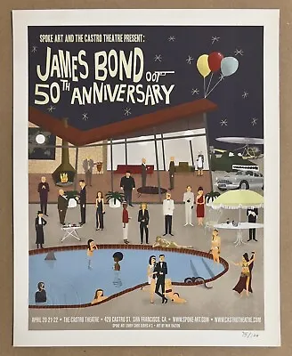 Max Dalton JAMES BOND 50TH ANNIVERSARY Movie Print Poster Mann 8x10 RARE #75/100 • $375