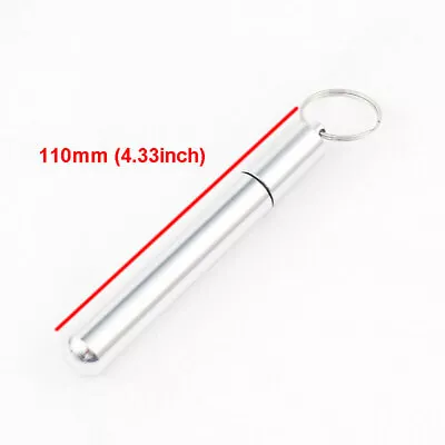General Keychain Waterproof Pill Box Bottle Holder Container Ear Spoon Tool #SH • $6.38