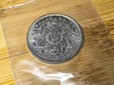 1913 GERMAN EMPIRE (PRUSSIA) 2 MARK - AU - RARE DATE Silver Coin - Lot # 1002E • $74.99