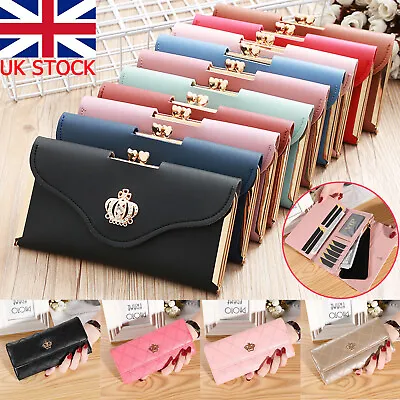£3.99 • Buy Ladies Leather Wallet Long Purse Phone Card Holder Case Clutch Large Capacity UK