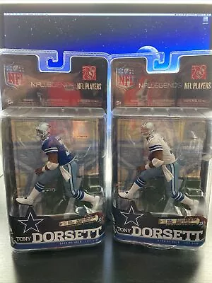 Tony Dorsett McFarlane Series 6 NFL Legends Dallas Cowboys Variant With Regular • $450