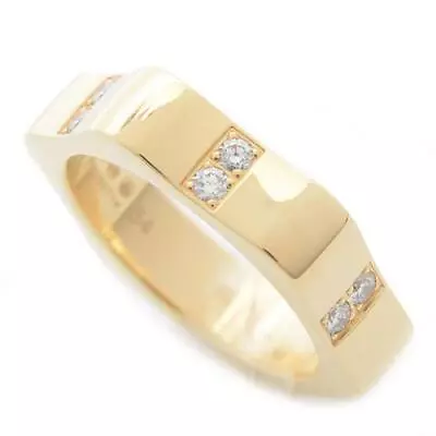 MONTBLANC 4810 Collection White Star Motif 12 Diamond Ring No. 54 750YG #091 • $1038.40