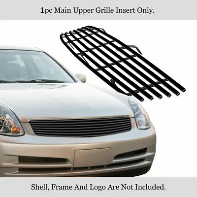 Fits 2003-2004 Infiniti G35 Sedan Black Billet Grille Grill Inserts • $55.99