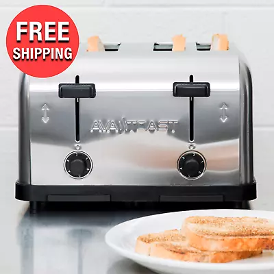 $99.35 • Buy Commercial Kitchen 4-Slice Toaster Machine Toasted Bread Bagels Waffles Toasting